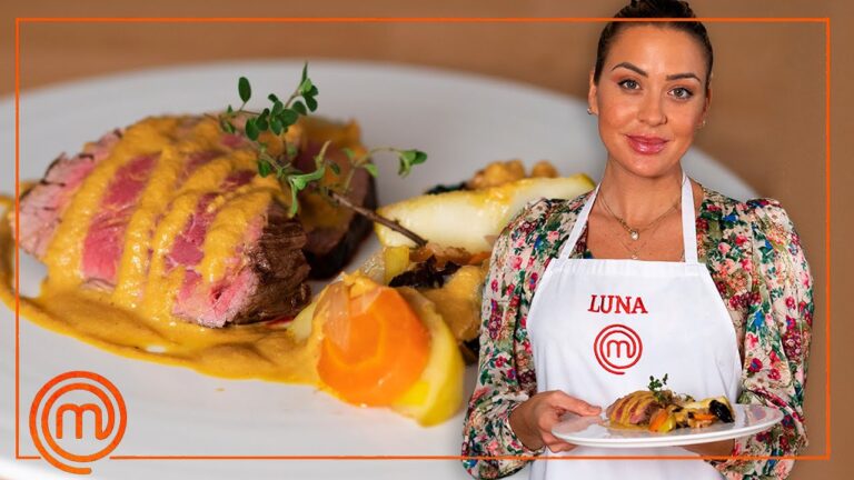 Solomillo de ternera al horno con verduras
