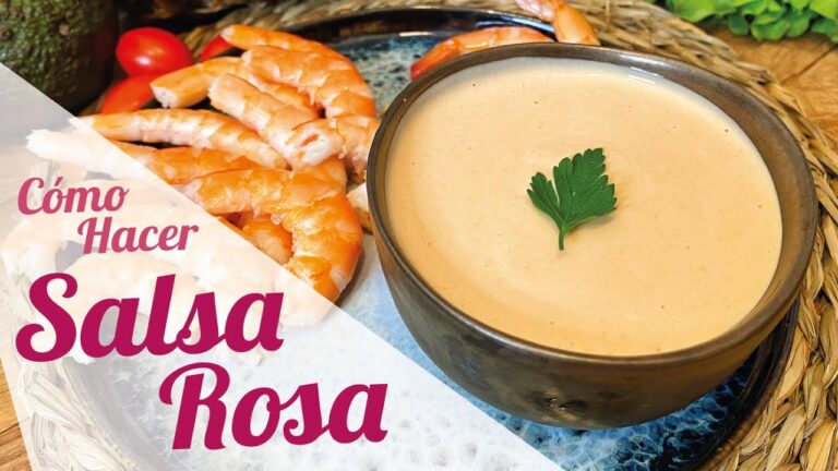 Receta salsa rosa para cóctel de marisco