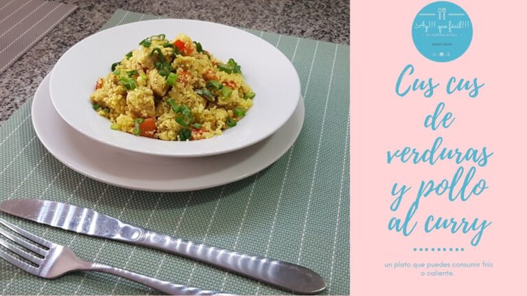 Cuscus con pollo y verduras al curry