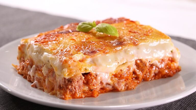Como hacer una lasa&ntilde;a de atun