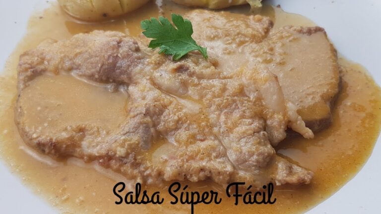 Salsa para acompañar filetes de cerdo