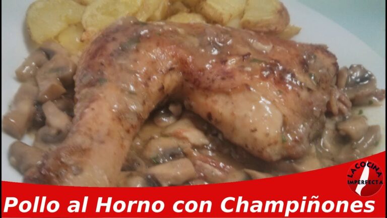 Pollo al horno con verduras y champi&ntilde;ones