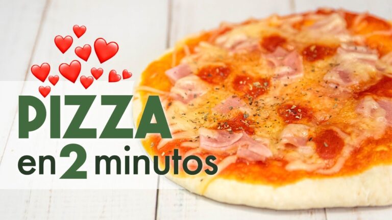 Como hacer pizza en el microondas
