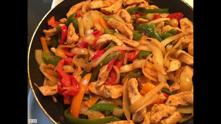 Como hacer fajitas de pollo fáciles