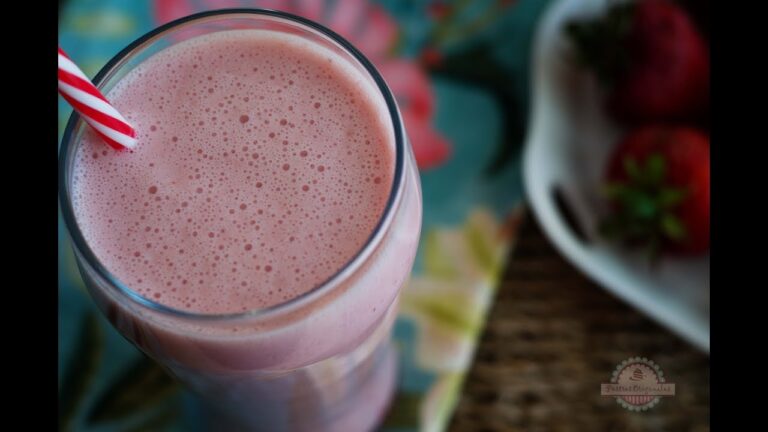 Como hacer un batido de fresa