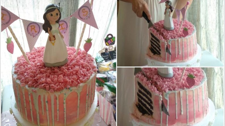 Tartas de comunion niña sin fondant
