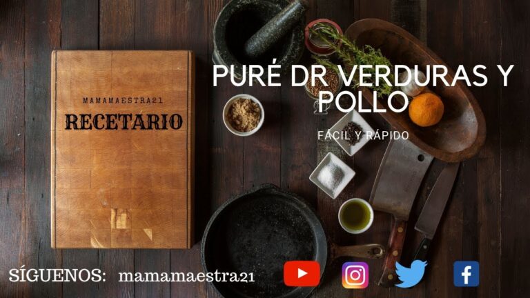 Puré de verduras y pollo thermomix