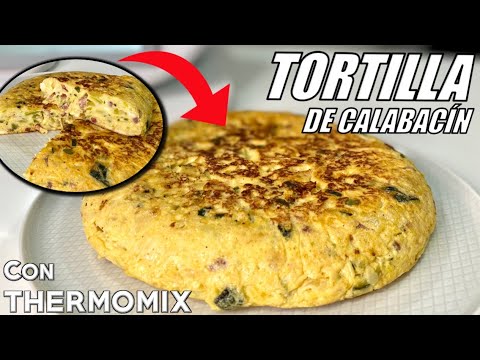 Tortilla de calabacin y cebolla thermomix