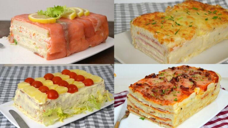 Recetas de pasteles fríos con pan de molde