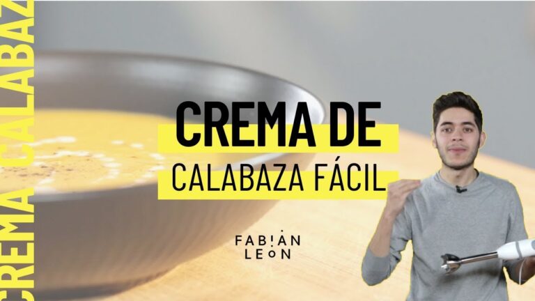 Crema de calabaza con leche de coco