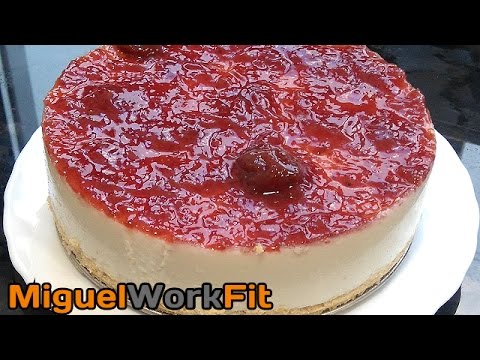 Tarta de queso fresco batido y gelatina
