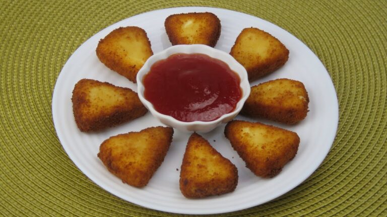 Queso frito con mermelada de tomate