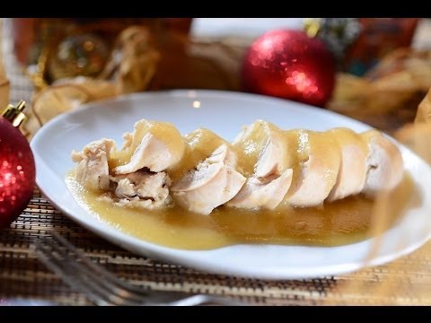 Pechuga de pavo al horno con manzana