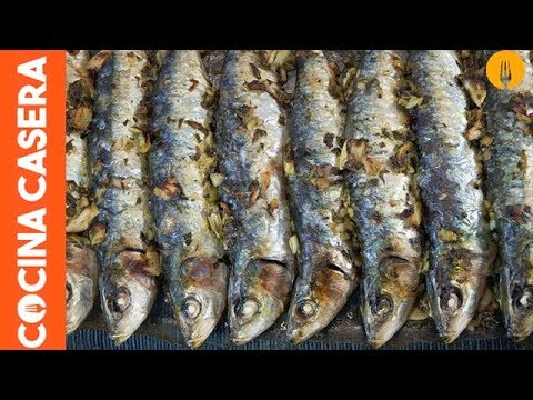 Sardinas al horno con papel vegetal