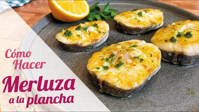 Merluza a la plancha con ajo y perejil