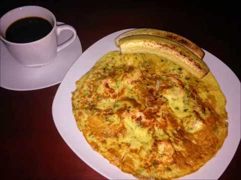 Como hacer tortilla de camarones con huevo