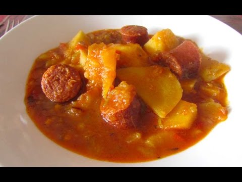 Patatas con chorizo a la riojana
