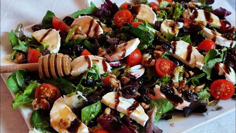 Ensalada de frutos secos y queso de cabra