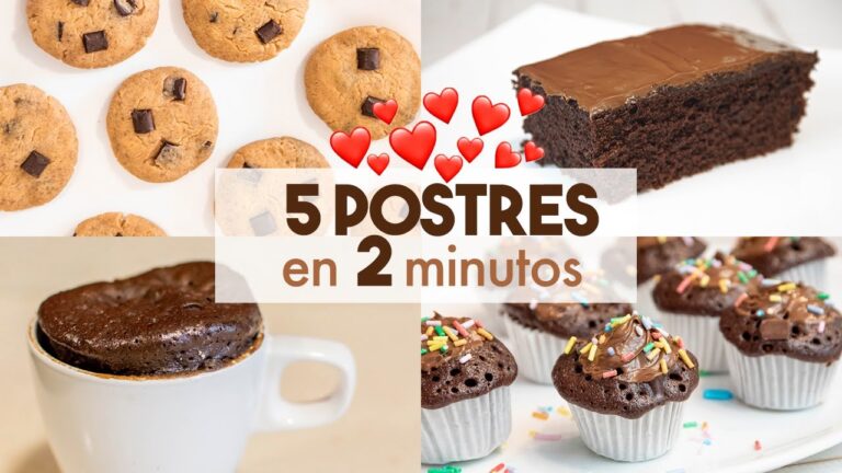 Postres para hacer en el microondas
