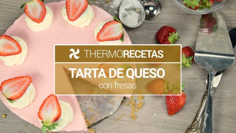 Tarta de queso y fresas thermomix