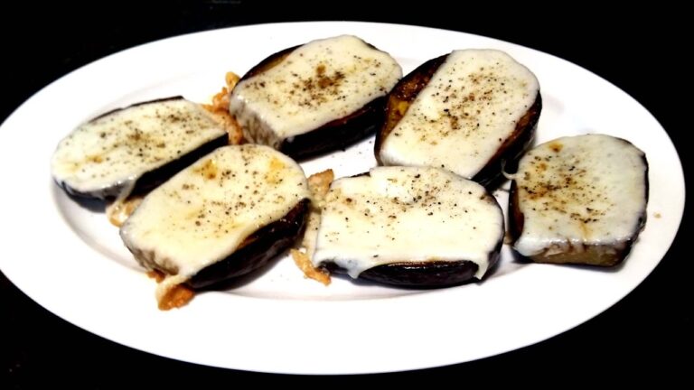 Berenjenas a la plancha con queso