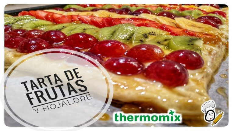 Tarta de hojaldre y crema pastelera thermomix