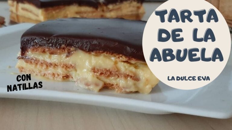 Receta tarta de la abuela con natillas