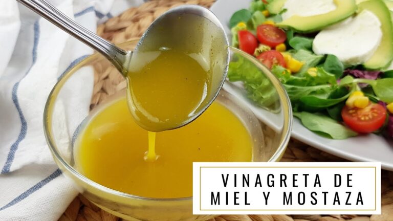 Ensalada con salsa de mostaza y miel