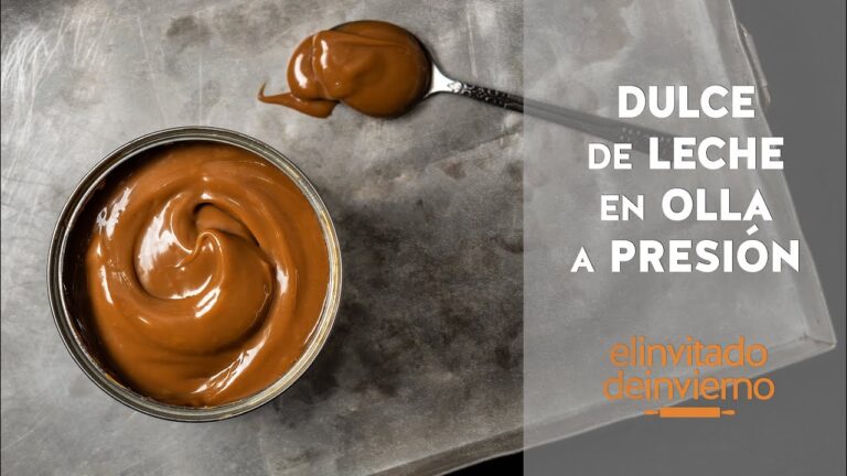Dulce de leche en olla rapida