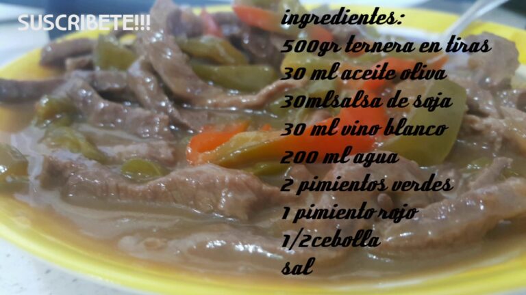 Ternera con pimientos estilo chino thermomix