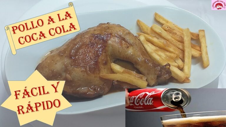 Pollo con coca cola y sopa de cebolla