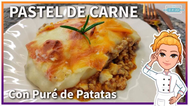 Pastel de carne con puré de patatas