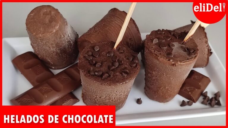 Como hacer helados caseros de chocolate
