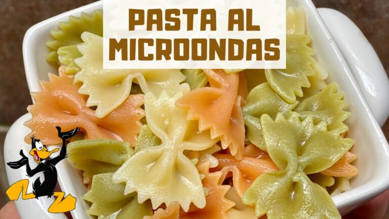 Como hacer pasta en el microondas