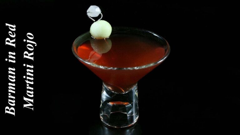 Como se prepara un martini rojo