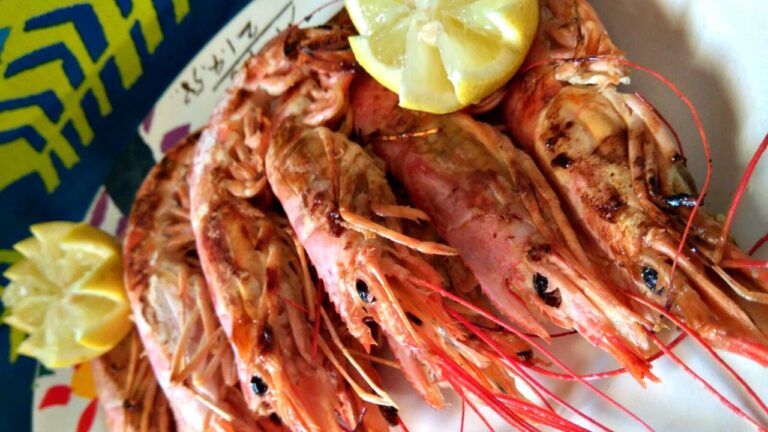 Receta de gambones a la plancha