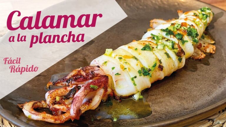 Calamares a la plancha con ajo y perejil