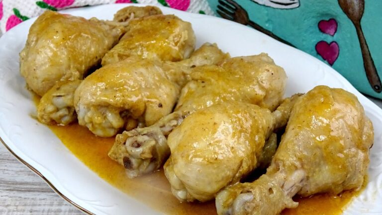 Muslos de pollo en salsa de almendras