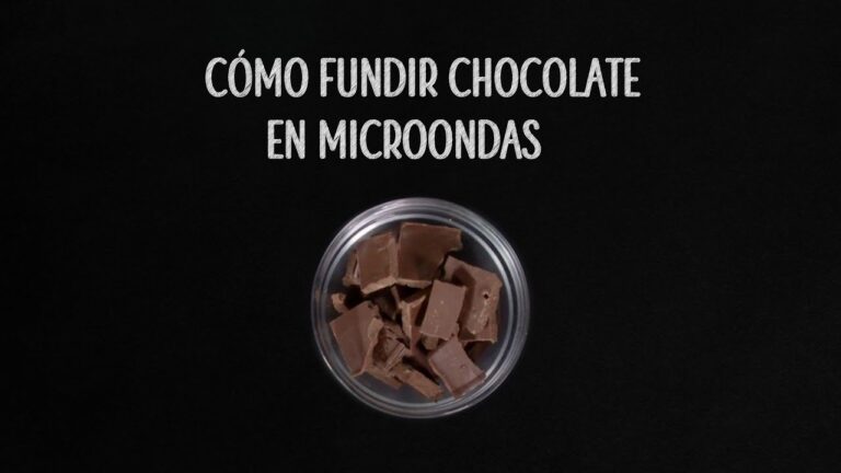 Como fundir chocolate en el microondas