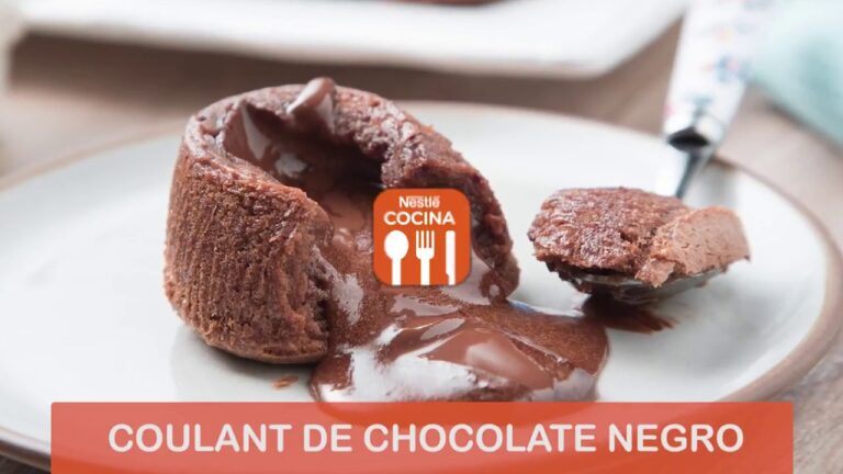 Receta de coulant de chocolate negro