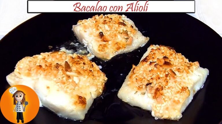 Bacalao al horno gratinado con alioli