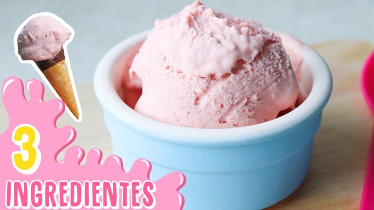 Helados caseros de frutas y leche
