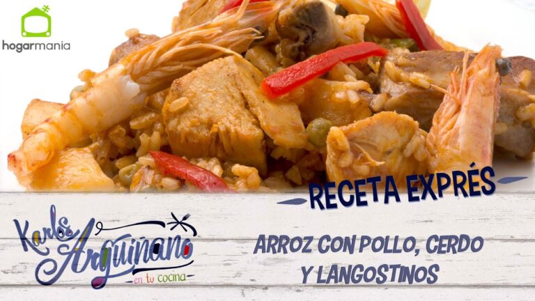 Arroz con pollo y costillas arguiñano