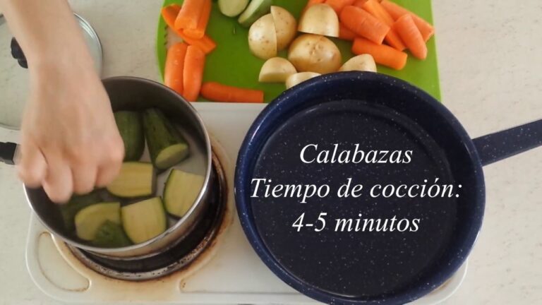Tiempo de cocción de las verduras