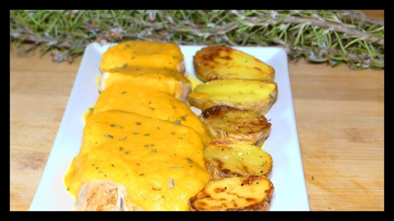 Solomillo de cerdo al horno con manzana