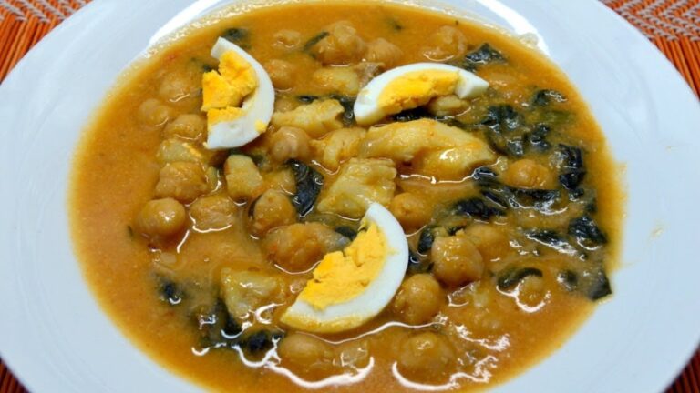 Cómo se hace el potaje de garbanzos con bacalao