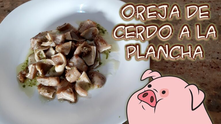 Oreja de cerdo a la plancha