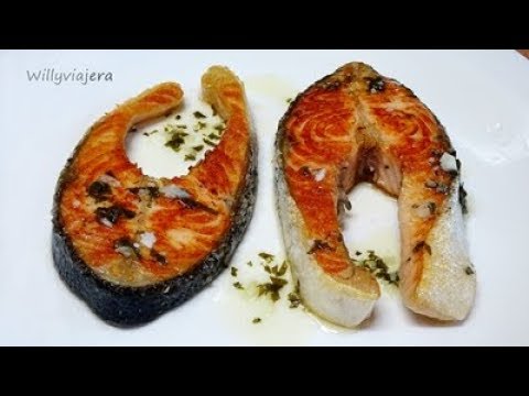 Rodaja de salmon a la plancha