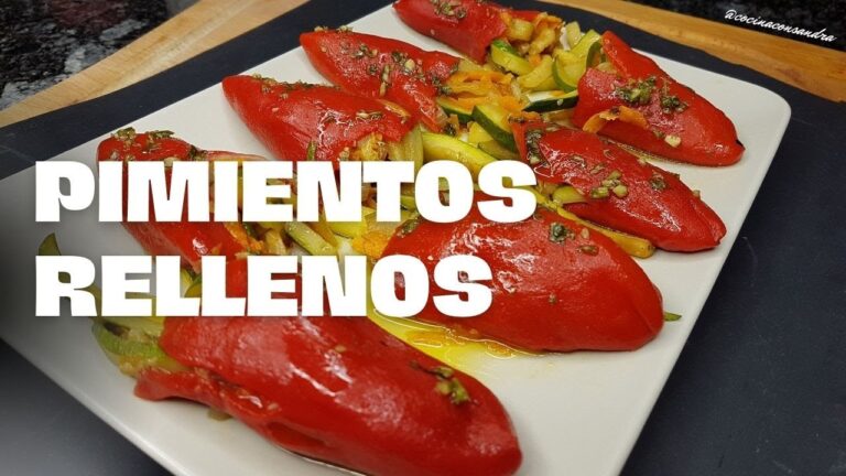 Pimientos del piquillo rellenos de verduras