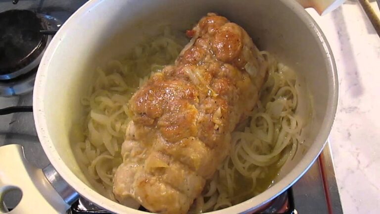 Pechuga de pavo en salsa de cebolla